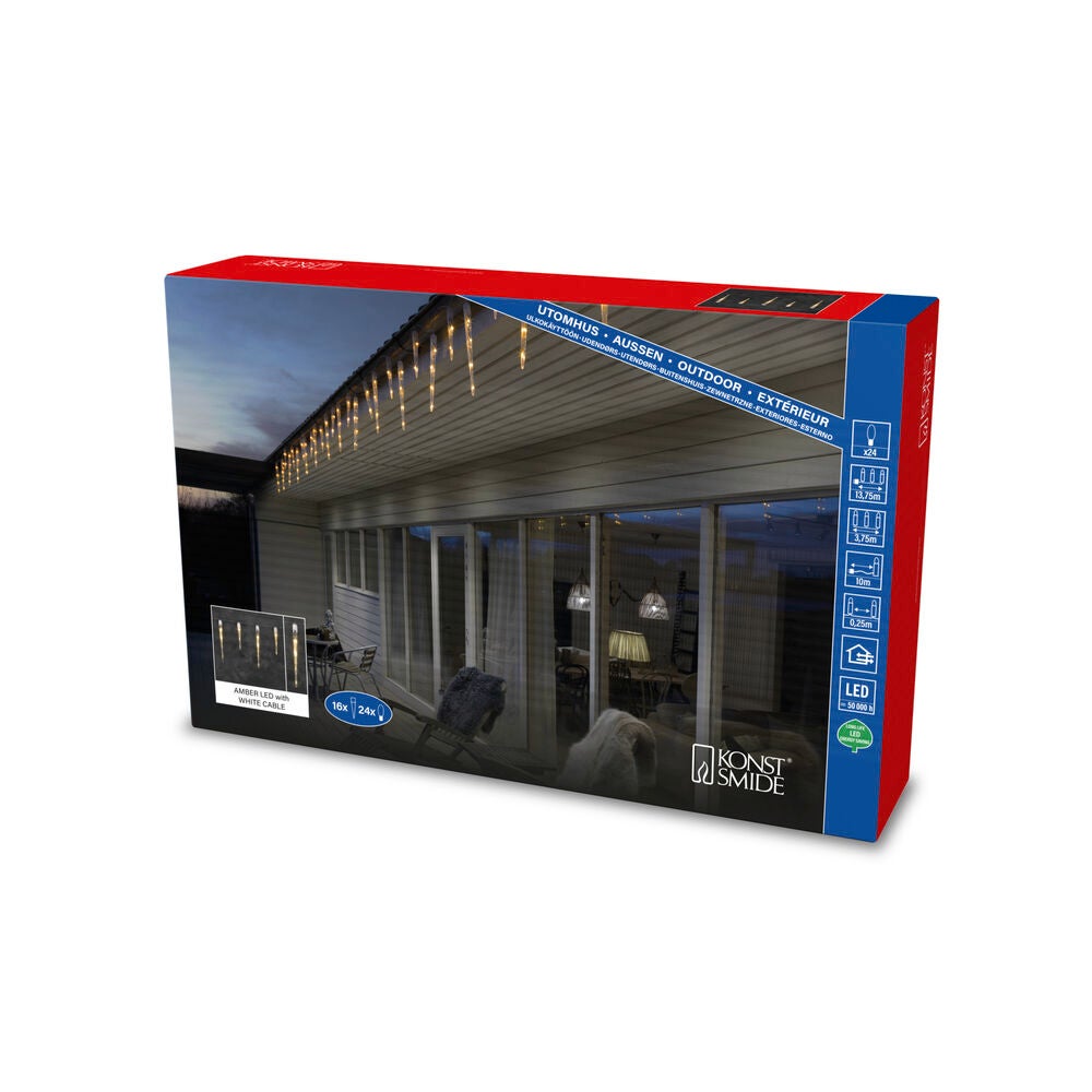 Icicle light Set Amber LED