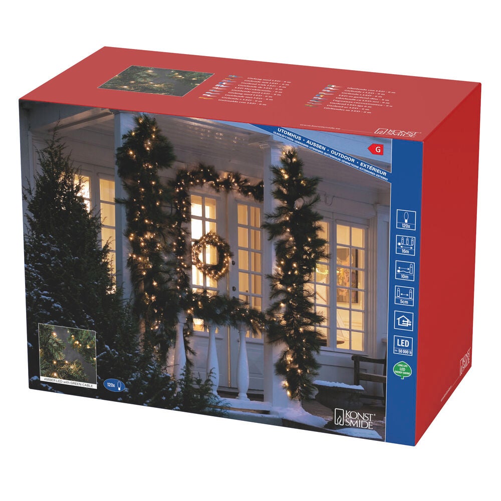LED Fichtengirlande, gruen, 12