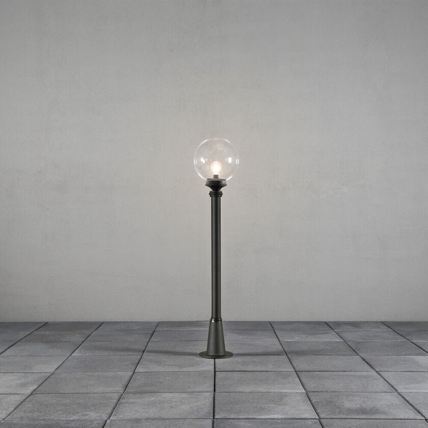 Orion short pole black glass