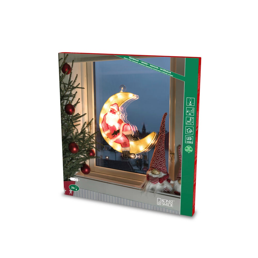 Fensterbild, Weihnachtsmann im