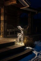 Imitation rattan raindeer LED