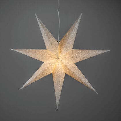 Paper Star hanging 80cm white