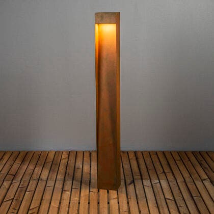 Rho trädgårdsstolpe 10W LED Rost