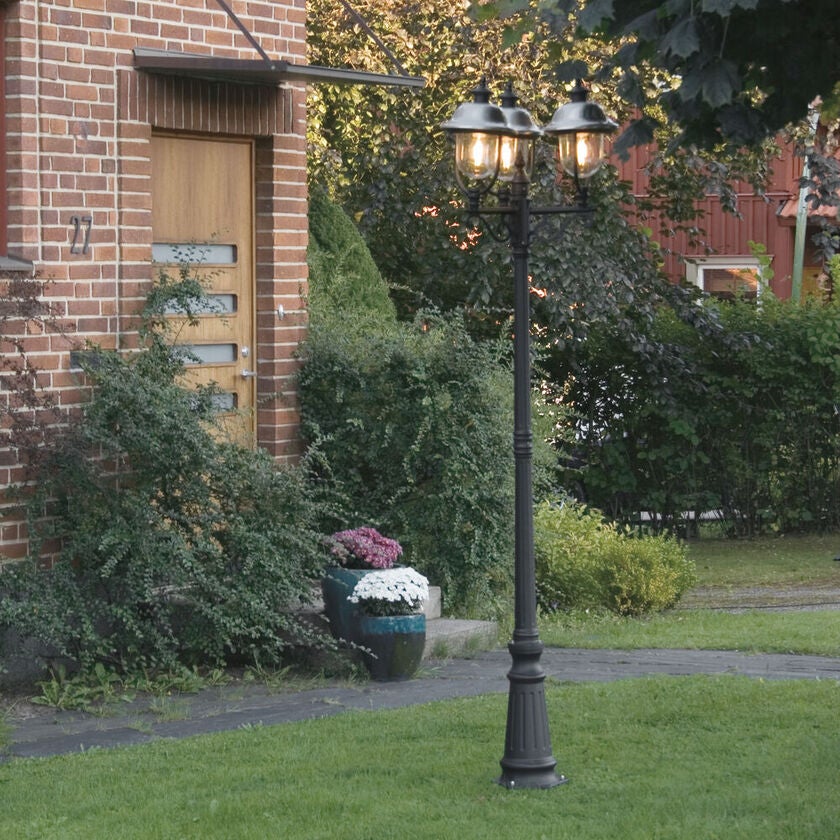 Parma 3-arm lykta ink stolpe