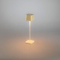 Capri mini bordsl gräddvit USB