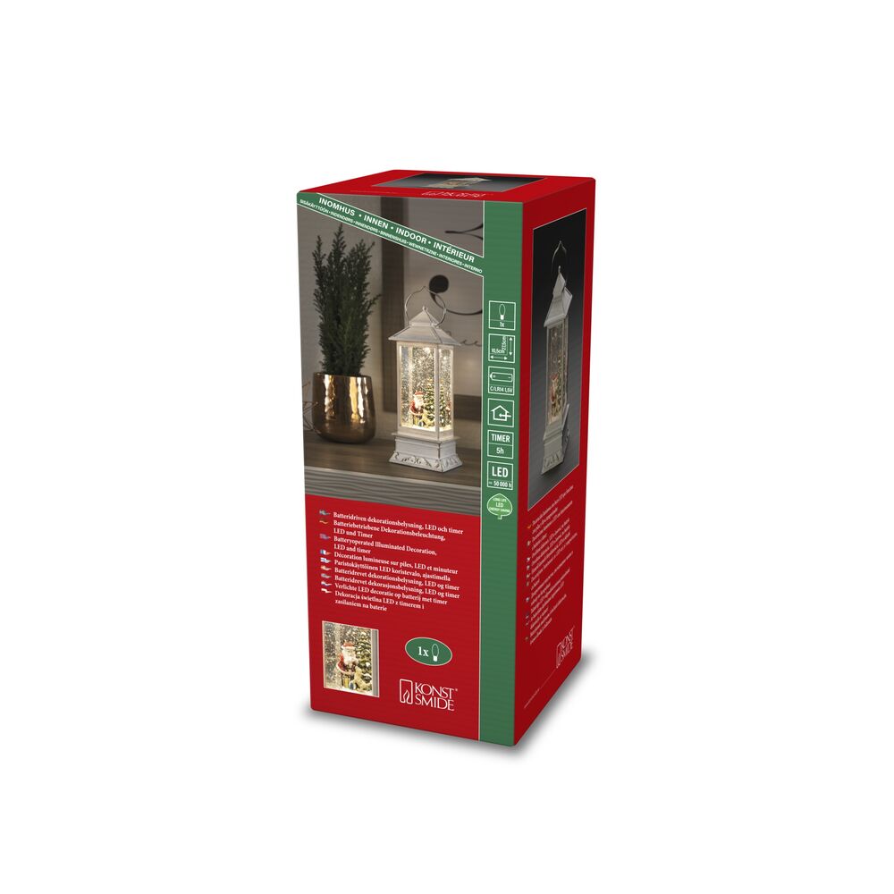 B/O white WL Santa w dog