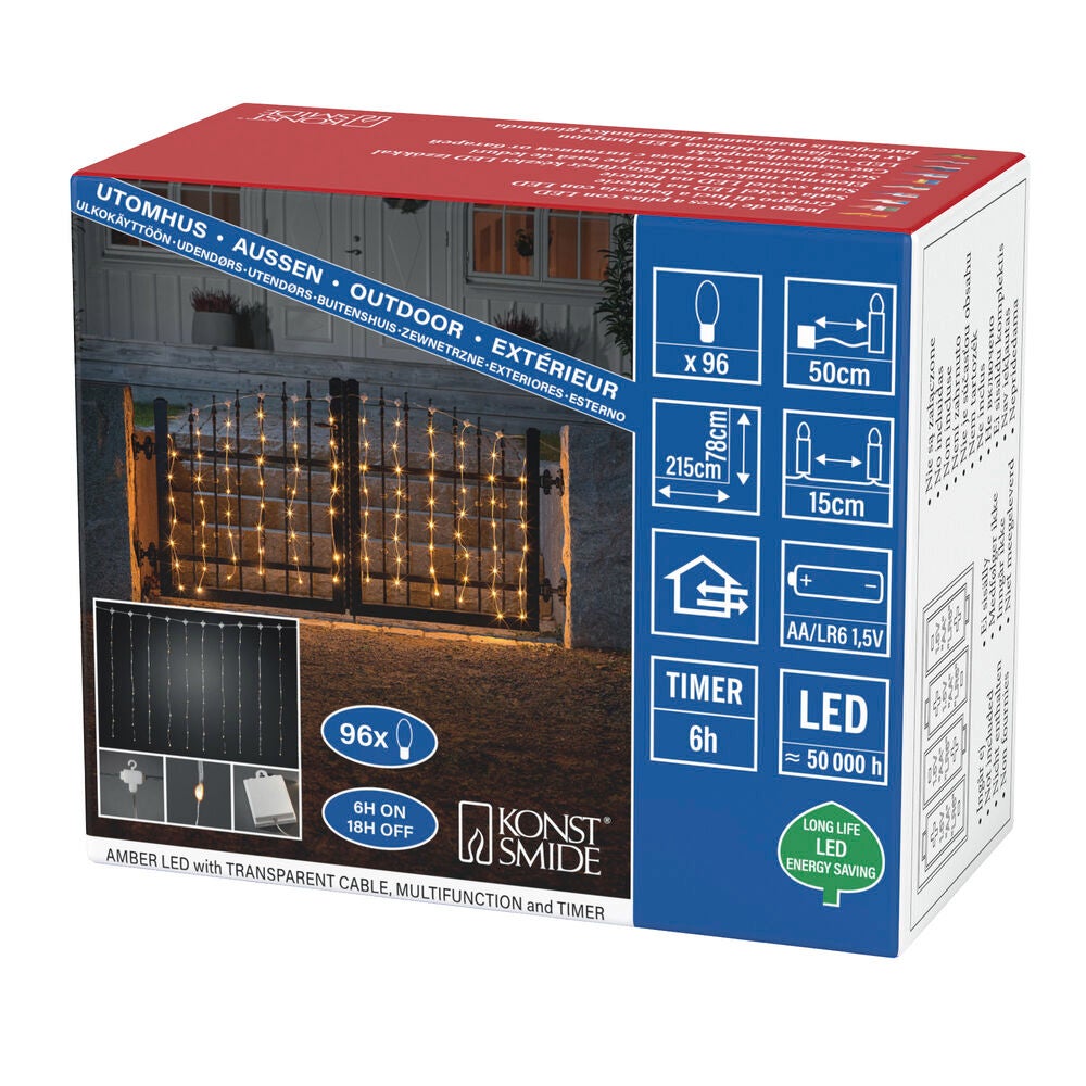 B/O Gardinslinga 96 LED