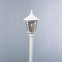 Virgo trädgl E27 vit ex stolpe