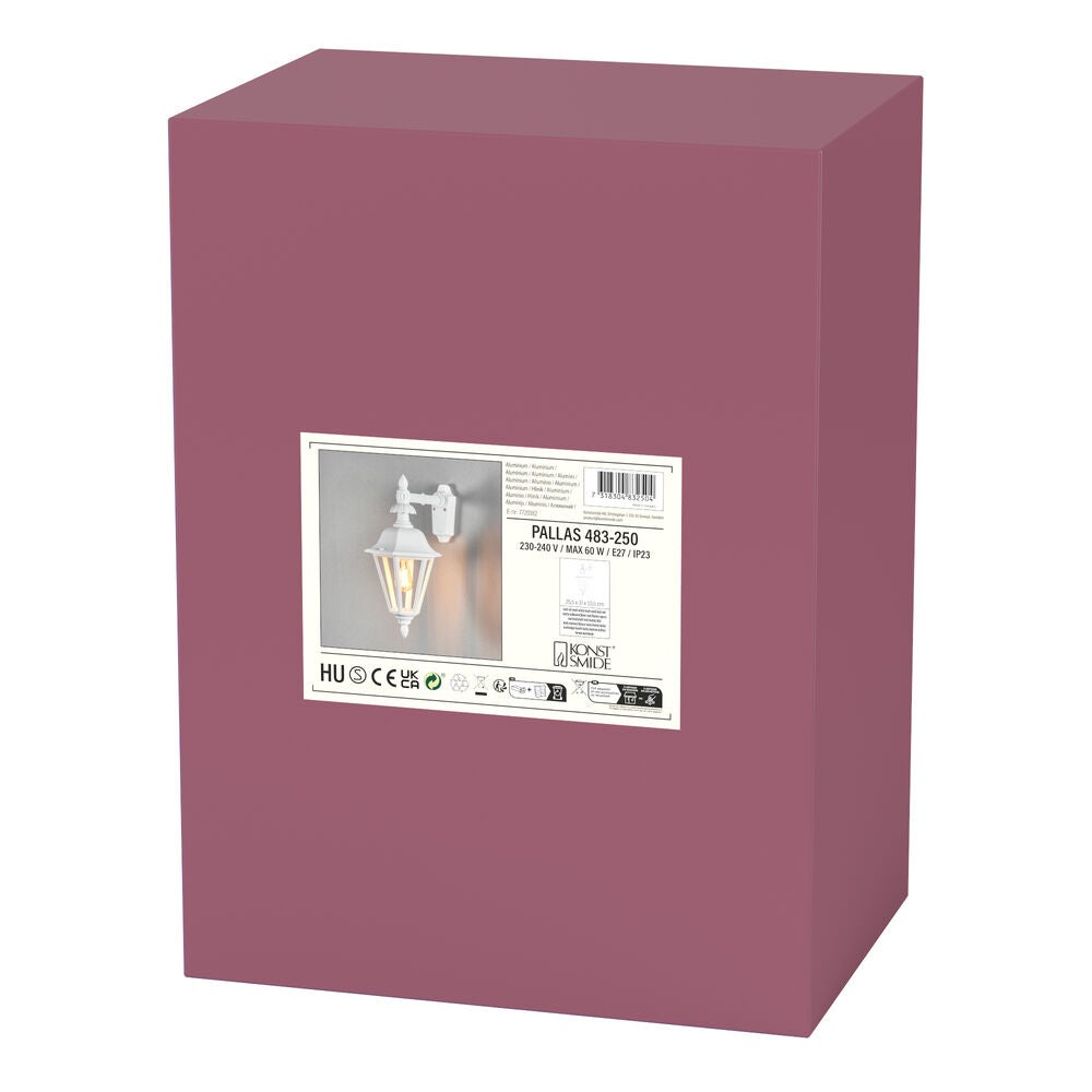 Pallas Down Wall Light M.White