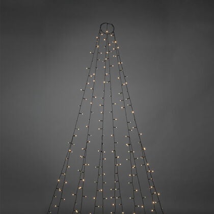 Julgransslinga cluster frostad LED