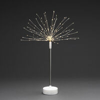 Stående metalldekoration vit