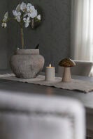 B/O Plastic LED candle outd.