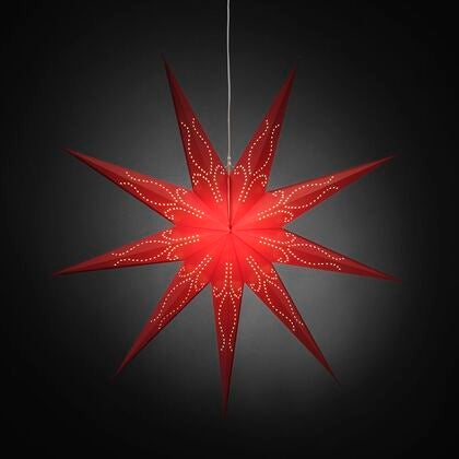 Paper star 9 points 115cm