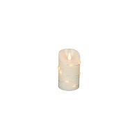 B/O Wax Candle, with Stars LED