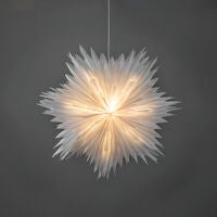 Pappersstjärna vit 60cm