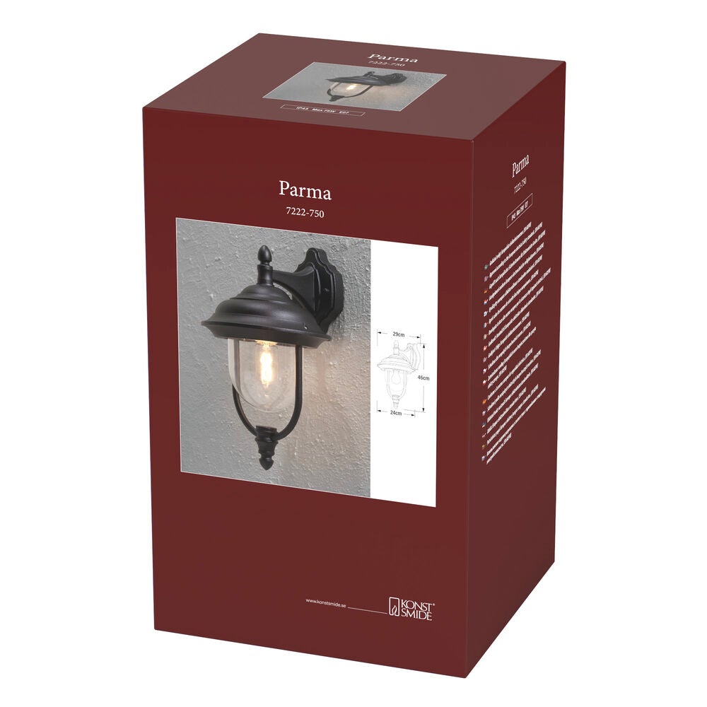 Parma Down Light - Matt Black