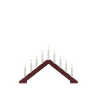 9 Bulb Candlestick Red