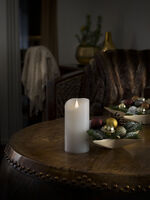 Vaxljus 7,6x15,2cm LED vit