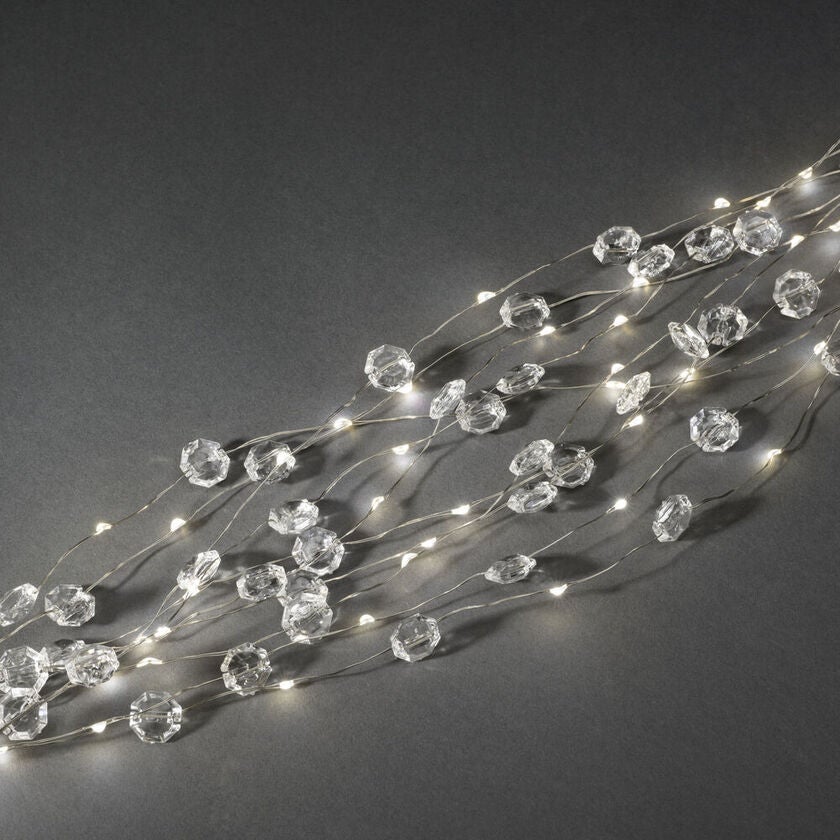 LED Diamantenlametta 24 Straen