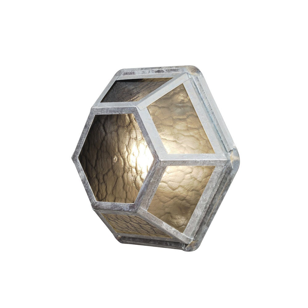 Castor wall lamp galvanized