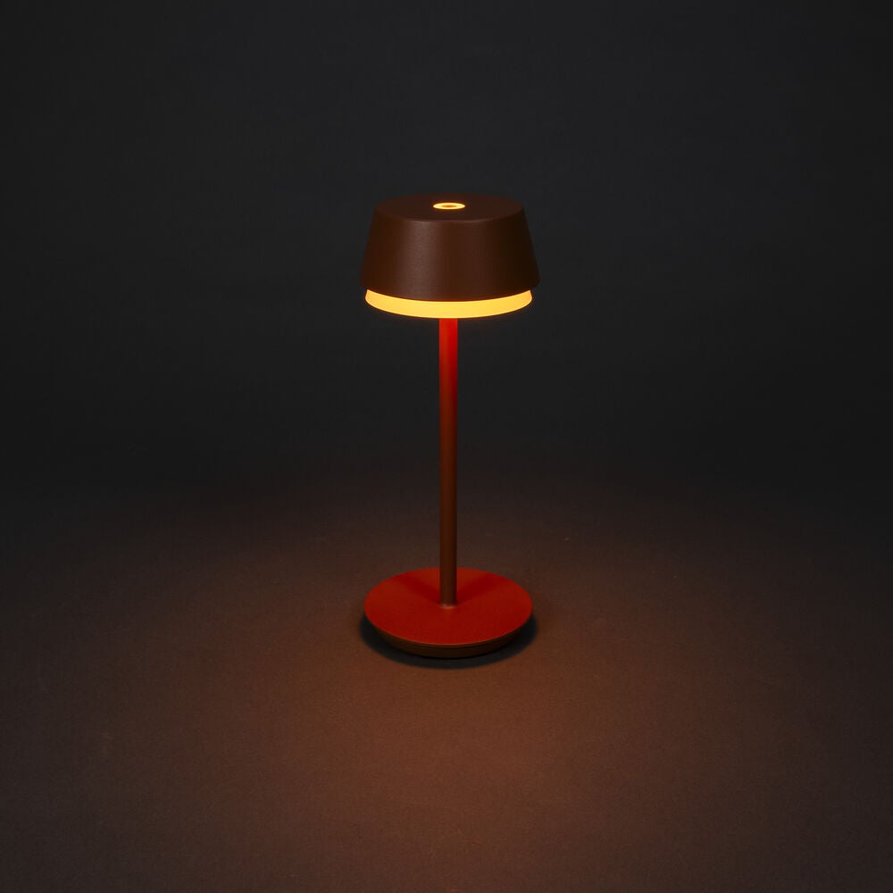 Lyon bordslampa usb Teracotta