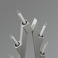 Candlestick 7 bulbs, Grey