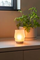 Ljuslykta glas laddbar LED 