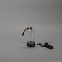 Edison XS bordslampa M.Grå USB