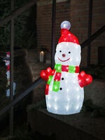 Acrylic Snowman, 50cm, 88 LED