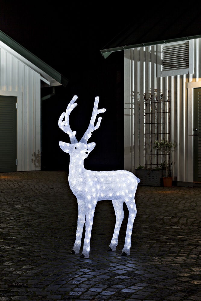 Acrylic reindeer 130cm, LED