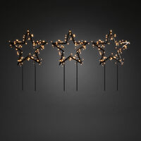 3xBlack met.star grd.stick LED