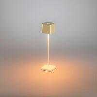 Capri mini bordsl gräddvit USB