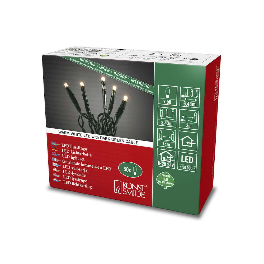 folia 986 - 2x Micro-LED Lichterkette mit je 20 LEDs in Warmweiß