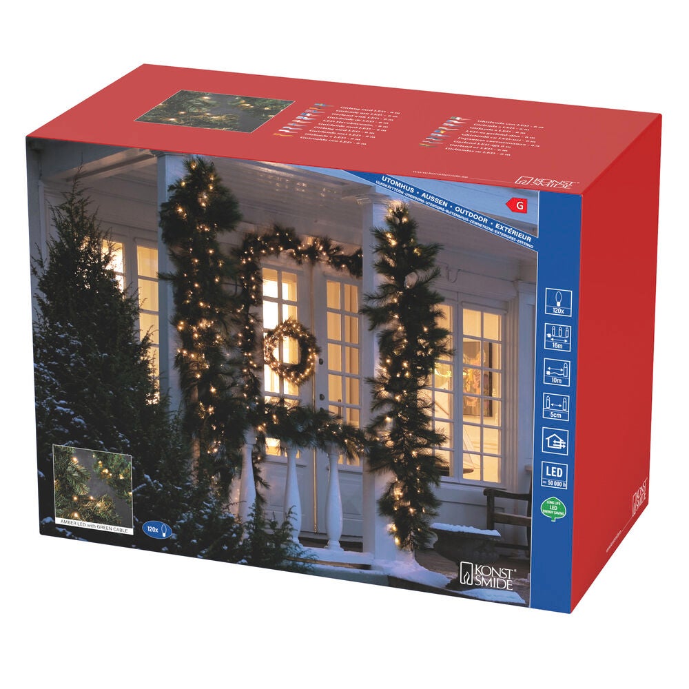 Girlang 6 m 120 amber LED