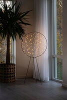 Rund metalldekoration 160 LED