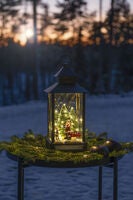 Laterne, klein Schneemaenner,