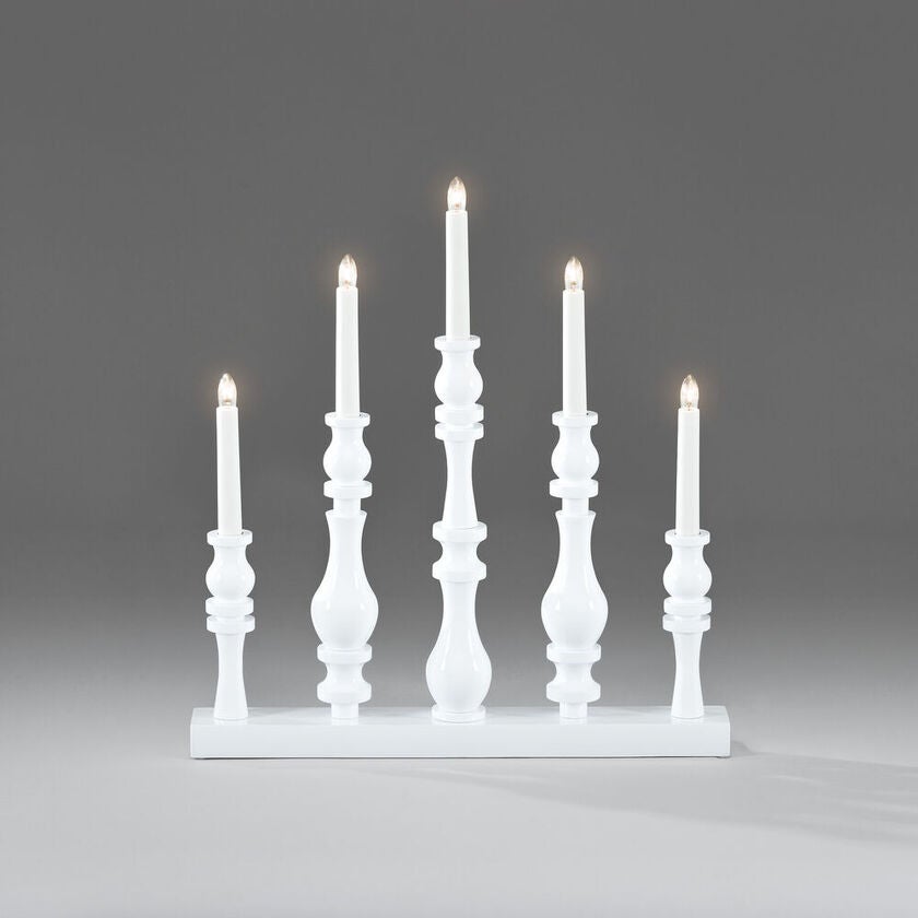 Candlestick glossy white