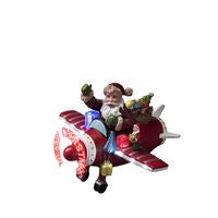 B/O Fiber optic airplane Santa
