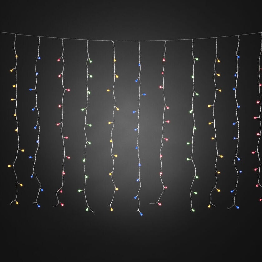 LED Lichtervorhang, mit bunten