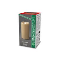 Vaxljus 7,5x14,5cm LED beige