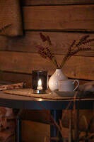 Rechargeable Glass Candle. LED