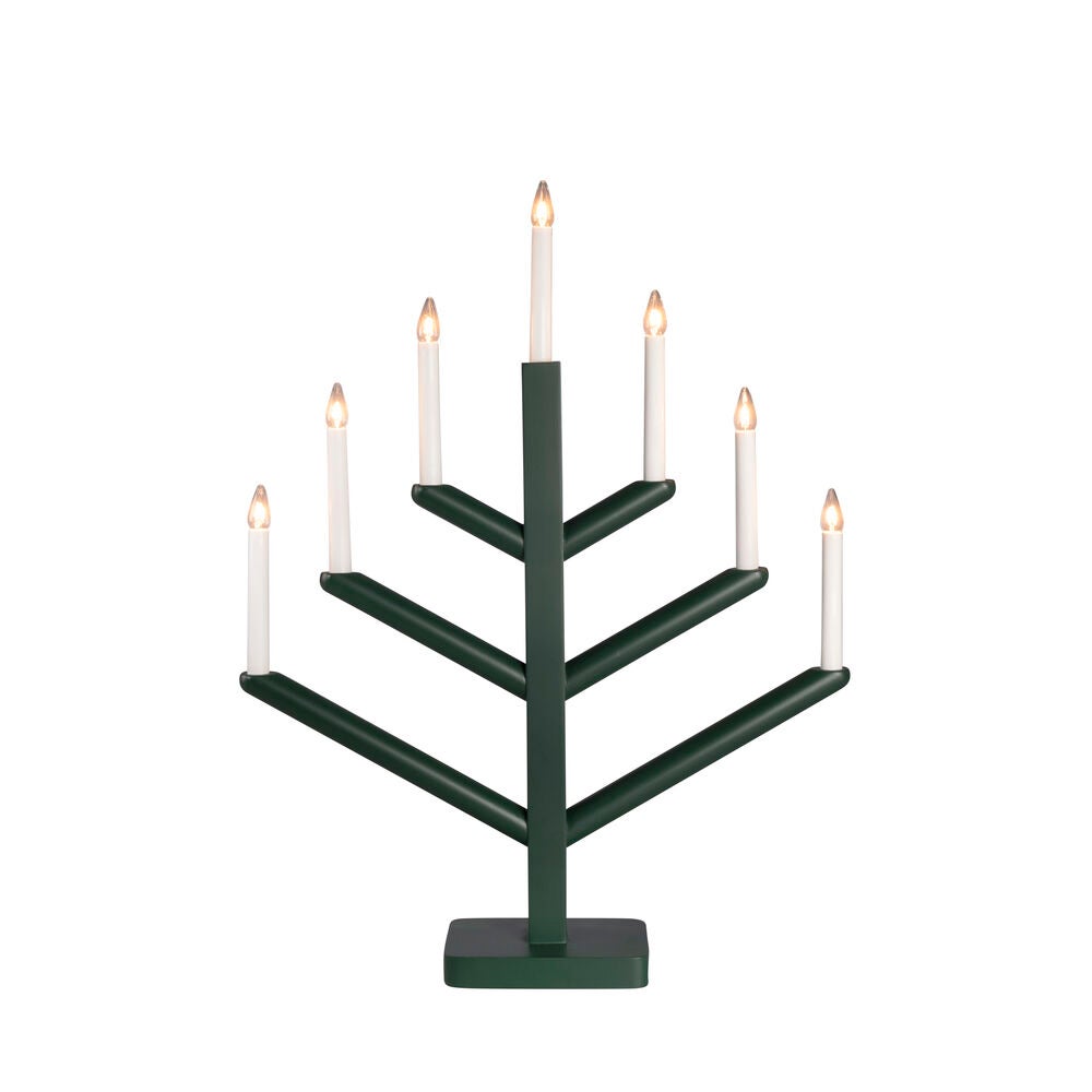 Holzleuchter Holz 7 Lampen Grü