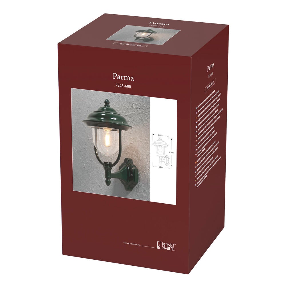 Parma Up Wall Light Green