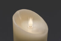 Vaxljus 7,6x12,7cm LED vit