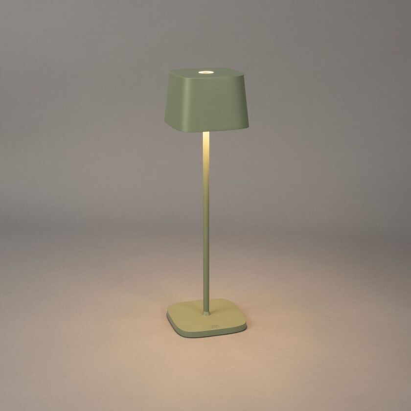 Capri table lamp usb green/gr