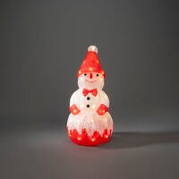 Snögubbe akryl 37cm 40 LED