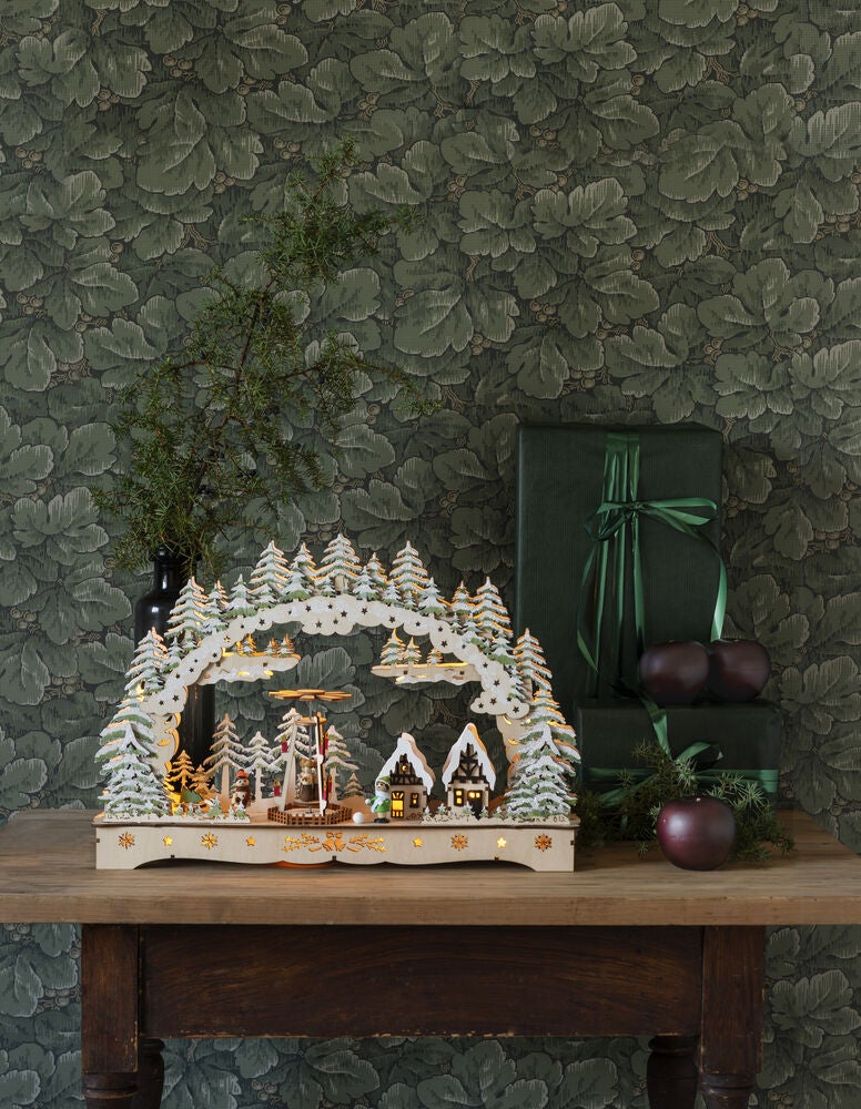 Siluett motiv 15 LED natur