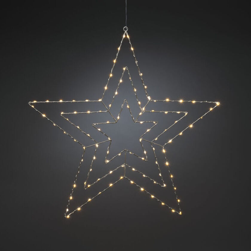 Micro LED Silberstern, 64cm, 1