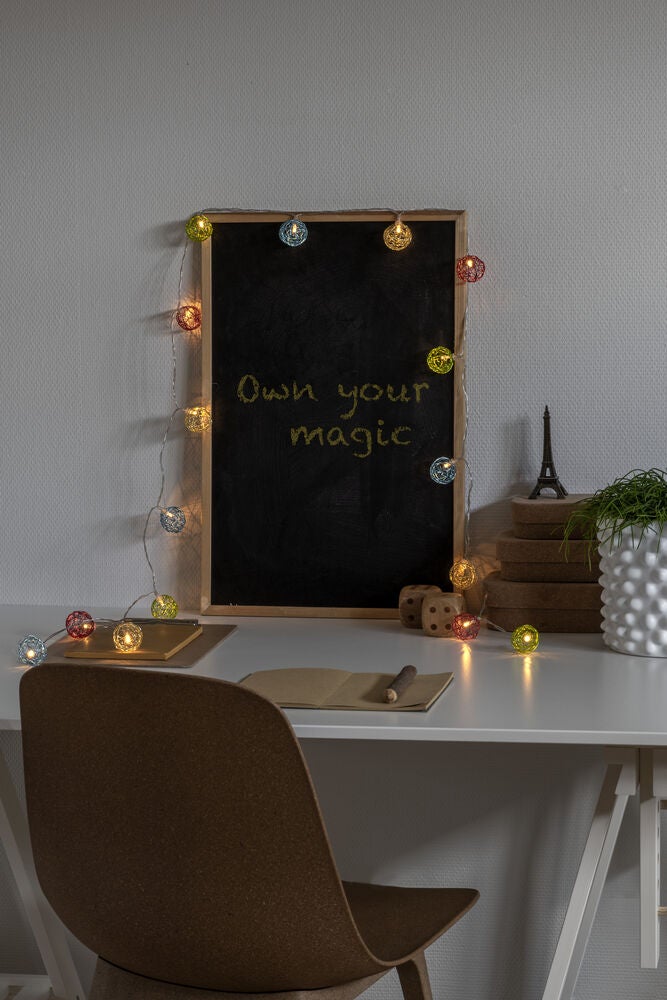 LED Dekokette, Aluminium-Draht