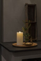 Wax Candle LED 7.6x 16.5cm B/O